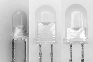 A row of infrared LEDs